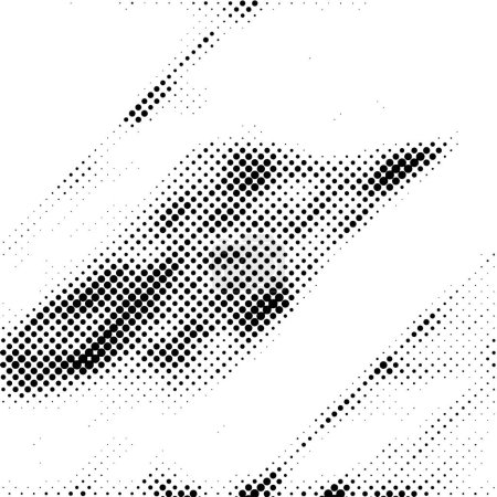 Téléchargez les illustrations : Abstrait fond pointillé noir et blanc, illustration vectorielle - en licence libre de droit