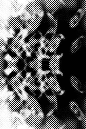Ilustración de Fondo grunge blanco y negro. abstracto textura vector ilustración - Imagen libre de derechos