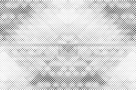 Téléchargez les illustrations : Fond grunge noir et blanc. illustration vectorielle de texture abstraite - en licence libre de droit