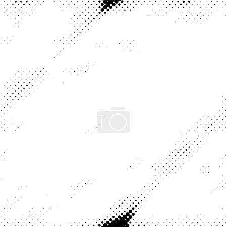 Illustration for Abstract black and white dotted background, vector illustration - Royalty Free Image