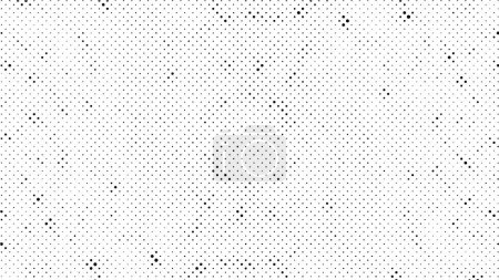 Schwarz-weißer monochromer alter Hintergrund mit Punkten 