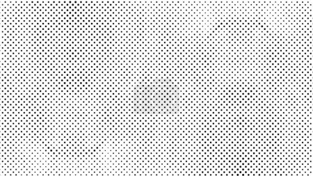 Ilustración de Negro y blanco monocromo viejo fondo con puntos - Imagen libre de derechos