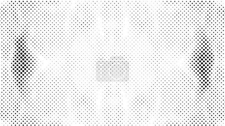Illustration for Abstract black and white grunge dotted background - Royalty Free Image