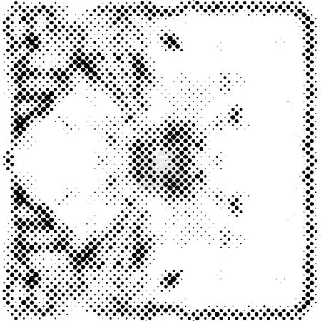Illustration for Abstract halftone black and white - Royalty Free Image