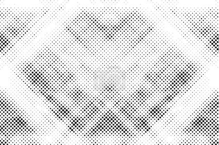 Illustration for Halftone black, white, gray circles. Abstract ink spots vector pattern - Royalty Free Image