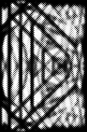 Ilustración de Grunge medio tono negro y blanco puntos textura de fondo. Textura abstracta manchada - Imagen libre de derechos