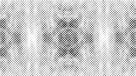 Illustration for Grunge halftone black and white dots texture background. Spotted Abstract Texture - Royalty Free Image