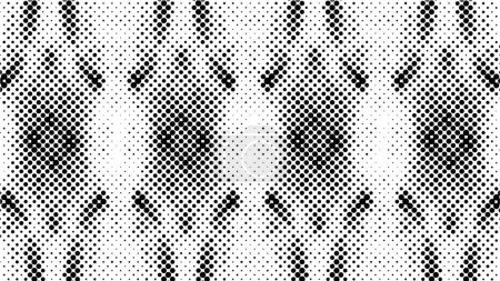 Illustration for Grunge halftone black and white dots texture background. Spotted Abstract Texture - Royalty Free Image