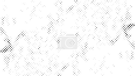 Ilustración de Grunge medio tono negro y blanco puntos textura de fondo. Textura abstracta manchada - Imagen libre de derechos