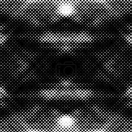 Illustration for Abstract halftone black and white background. Vector illustration - Royalty Free Image