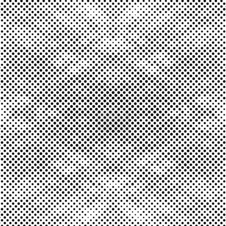 Illustration for Abstract halftone black and white background. Vector illustration - Royalty Free Image