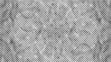 Illustration for Abstract halftone black and white. A monochrome background of a chaotic pattern. Fantastic texture for printing on business cards, posters, labels - Royalty Free Image