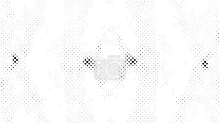 Illustration for Black and white seamless pattern. modern abstract vector background with dots. - Royalty Free Image