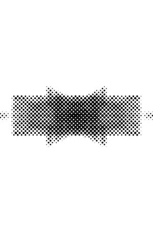 Ilustración de Medio tono abstracto blanco y negro. Un fondo monocromo de un patrón caótico. Fantástica textura para imprimir en tarjetas de visita, carteles, etiquetas - Imagen libre de derechos