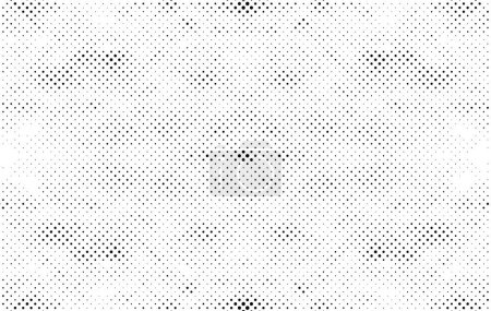 Illustration for Abstract halftone black and white. A monochrome background of a chaotic pattern. Fantastic texture for printing on business cards, posters, labels - Royalty Free Image