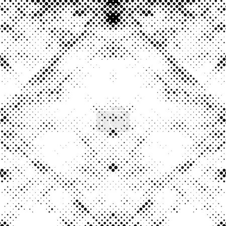 Illustration for Abstract halftone dotted background. Monochrome pattern with dots. Vector modern texture - Royalty Free Image