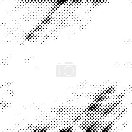 Illustration for Abstract background with monochrome texture with dots - Royalty Free Image