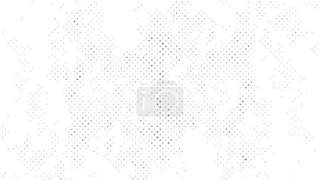 Ilustración de Fondo abstracto en blanco y negro con puntos, textura grunge punteada, diseño de ilustración vectorial - Imagen libre de derechos