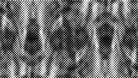 Illustration for Spotted halftone abstract grunge line vector illustration background - Royalty Free Image