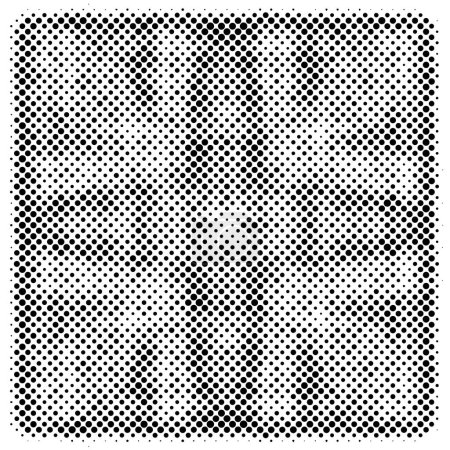 Illustration for Spotted halftone abstract grunge line vector illustration background - Royalty Free Image