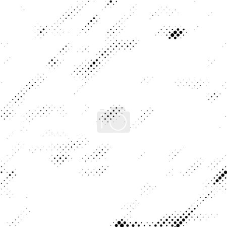 Abstract black and white dotted background, vector illustration