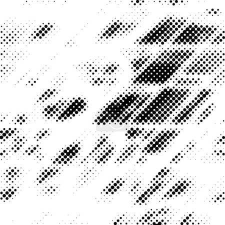 Ilustración de Fondo monocromo abstracto con puntos, ilustración vectorial - Imagen libre de derechos