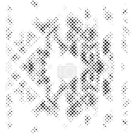 Illustration for Abstract painted grunge design composition with dots - Royalty Free Image