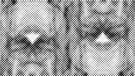 Ilustración de Medio tono fondo blanco y negro con puntos. ilustración vector abstracto - Imagen libre de derechos