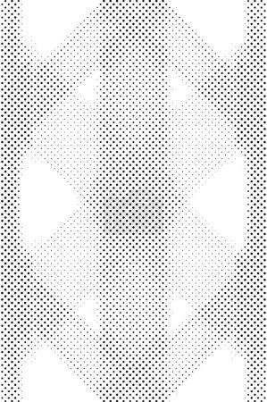 Ilustración de Grunge medio tono negro y blanco puntos textura de fondo. Textura abstracta de vector manchado - Imagen libre de derechos