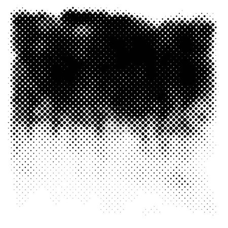 Ilustración de Patrón abstracto en blanco y negro con puntos, vector - Imagen libre de derechos