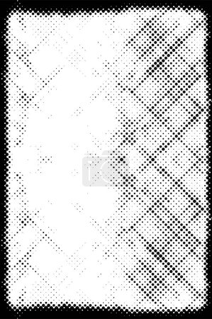 Téléchargez les illustrations : Grunge monochrome dissoudre fond pointillé - en licence libre de droit