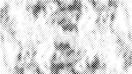 Illustration for Halftone black and white dots texture background. Spotted  Abstract Texture - Royalty Free Image