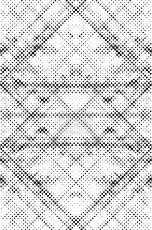 Ilustración de Medio tono negro y blanco puntos textura fondo. Textura abstracta manchada - Imagen libre de derechos