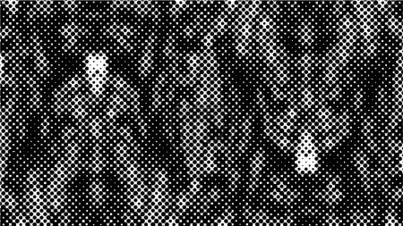 Illustration for Abstract halftone black and white background with dots - Royalty Free Image