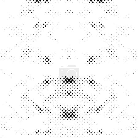 Illustration for Abstract halftone black and white background. - Royalty Free Image