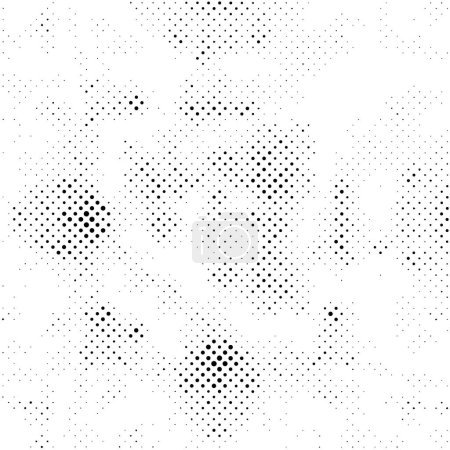 Illustration for Halftone Dots Pattern. Halftone Dotted Grunge Texture. - Royalty Free Image