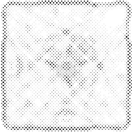 Ilustración de Grunge blanco y negro disolver fondo punteado - Imagen libre de derechos