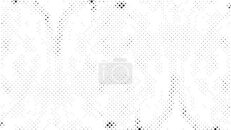 Illustration for Black and white grunge dissolve dotted background - Royalty Free Image