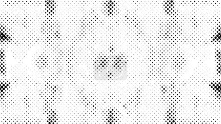 Illustration for Black and white abstract dotted background - Royalty Free Image