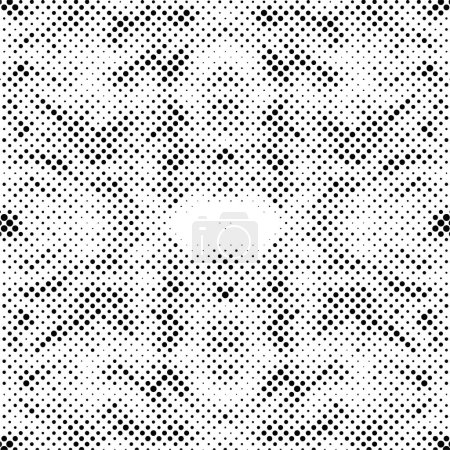 Illustration for Black and white grunge background with dots, vector illustration design - Royalty Free Image