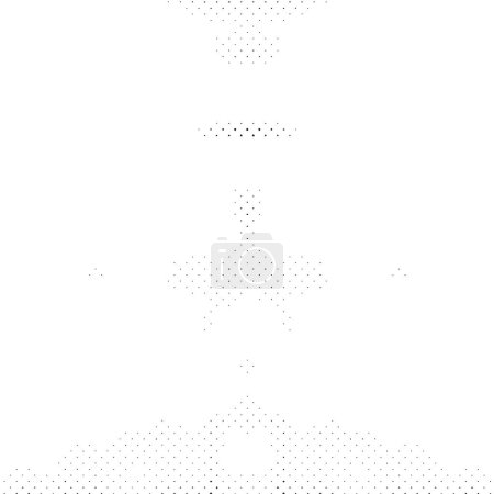 Illustration for Monochrome texture with dots. Halftone black and white background. - Royalty Free Image