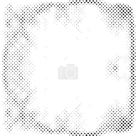 Ilustración de Fondo geométrico grunge punteado blanco y negro - Imagen libre de derechos