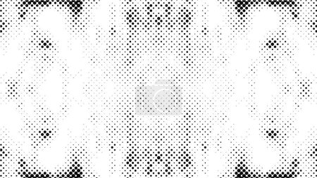 Illustration for Abstract grunge texture, black and white background with dots - Royalty Free Image
