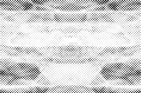 Téléchargez les illustrations : Noir et blanc monochrome texture grunge vintage fond altéré - en licence libre de droit