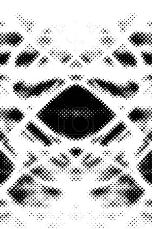 Illustration for Grunge background in black and white colours with dots - Royalty Free Image