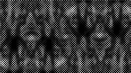 Illustration for Grunge background in black and white colours with dots - Royalty Free Image
