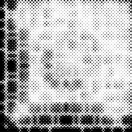Photo for Halftone and polka dot vector background. Black and white spotted abstract grunge overlay texture. - Royalty Free Image