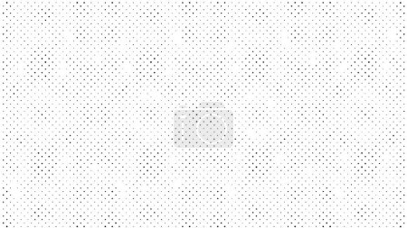 Illustration for Black and white grunge graphic textured background with dots - Royalty Free Image