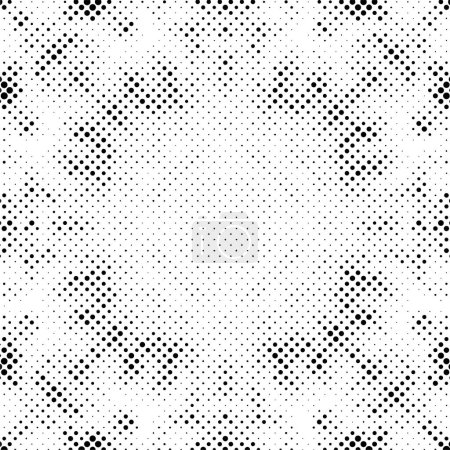 Illustration for Black and white grunge texture background with dots - Royalty Free Image