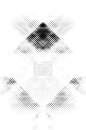 Illustration for Art abstract grunge graphic textured background with dots - Royalty Free Image